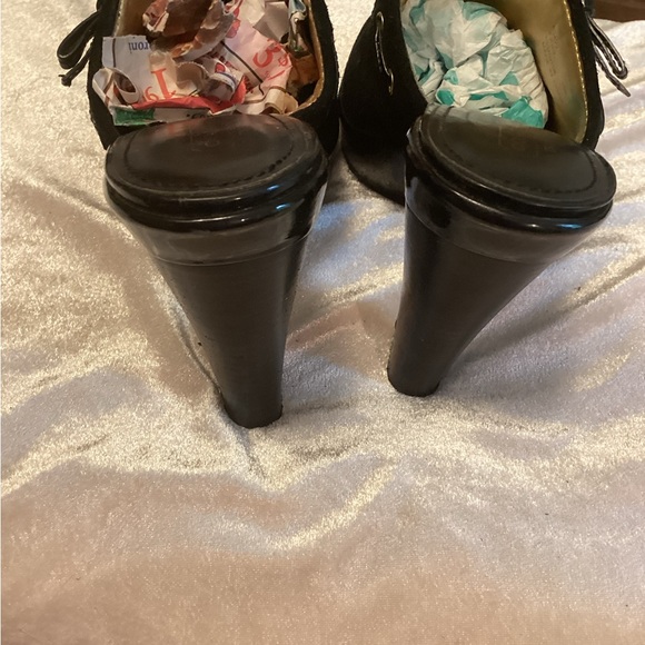 COACH suede slide with heel - Picture 6 of 8